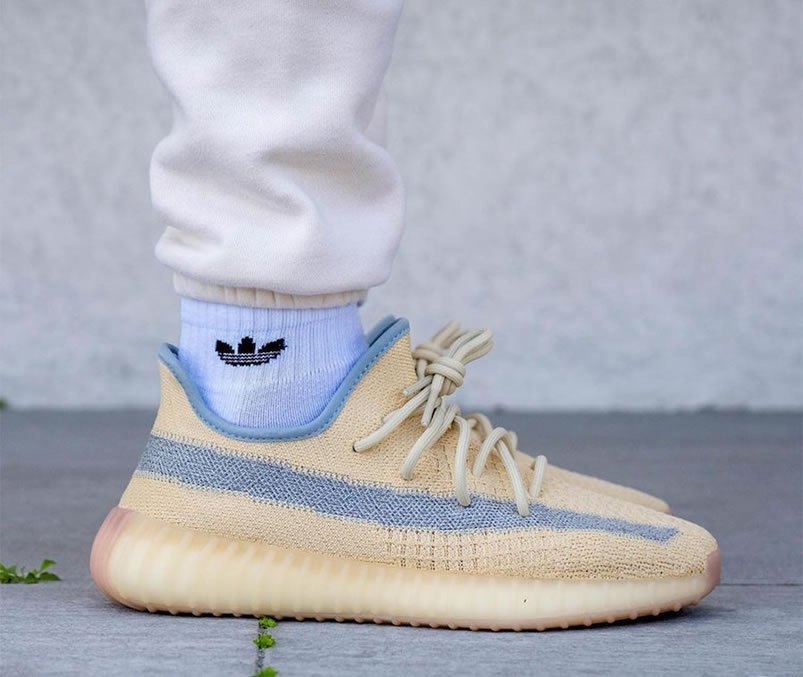 Adidas Yeezy Boost 350 V2 Linen 2020 Reflective On Feet Release Date Fy5158 (1) - newkick.cc