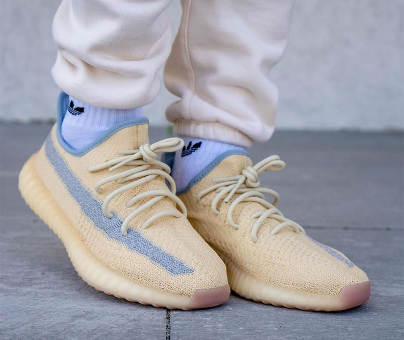 Adidas Yeezy Boost 350 V2 Linen 2020 Reflective On Feet Release Date Fy5158 (3) - newkick.cc