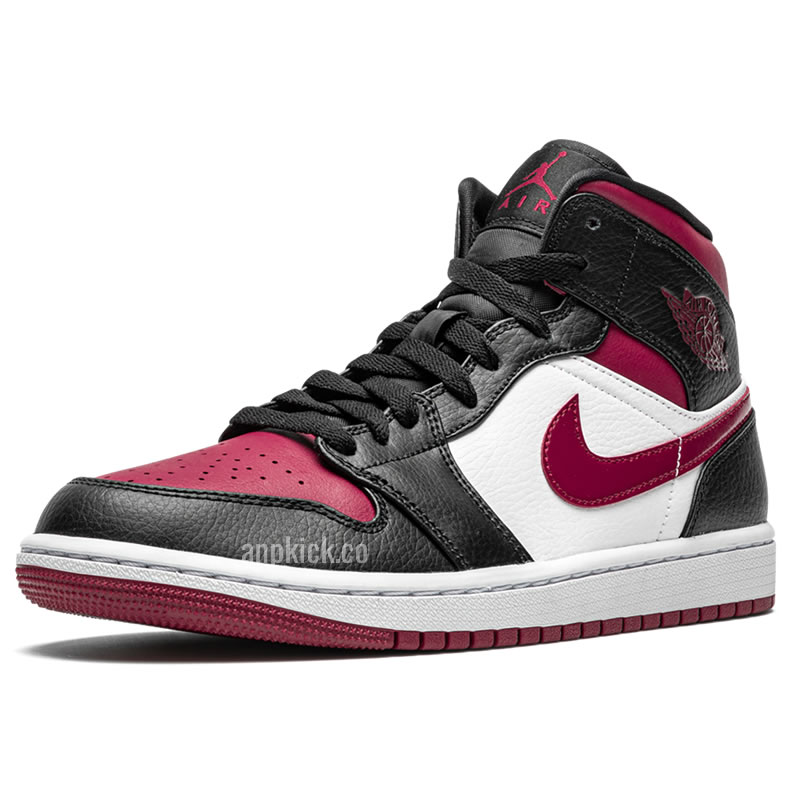 Air Jordan 1 Mid Bred Toe 554724 066 New Release Date (4) - newkick.cc