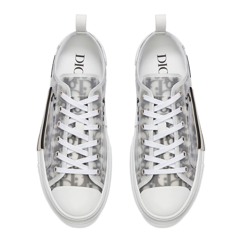 B23 Dior Oblique Shoes White Black Low (5) - newkick.cc