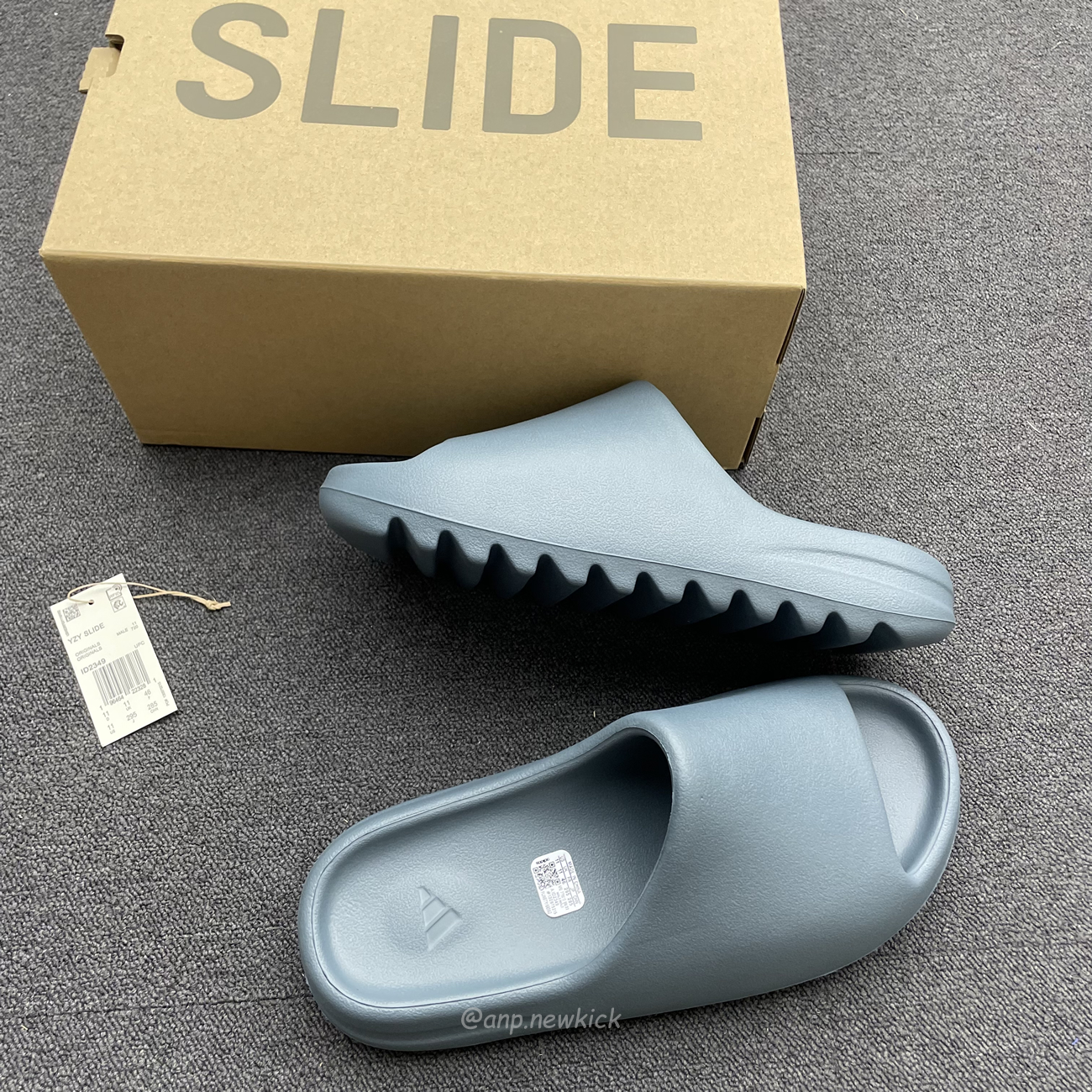 Adidas Yeezy Slide Slate Marine Id2349 (3) - newkick.cc