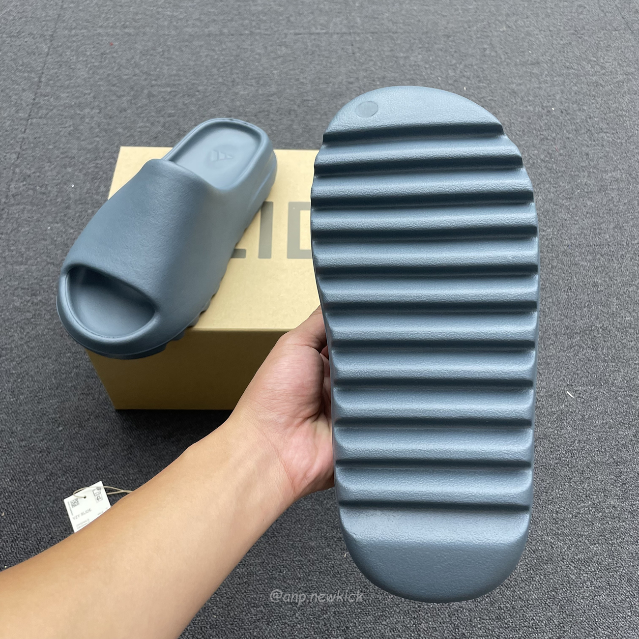 Adidas Yeezy Slide Slate Marine Id2349 (4) - newkick.cc