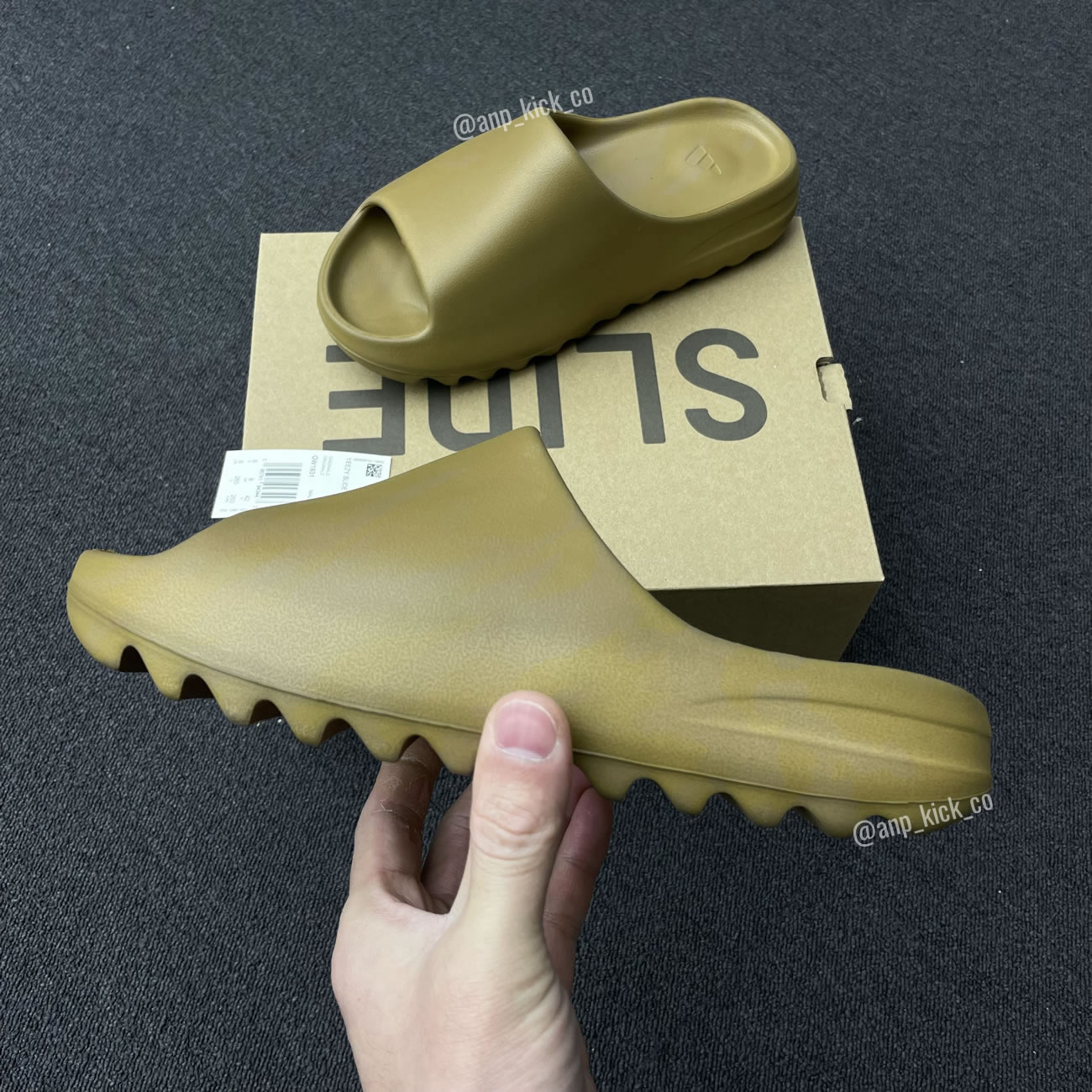 Adidas Yeezy Slider Ochre Anpkick Gw1931 (2) - newkick.cc