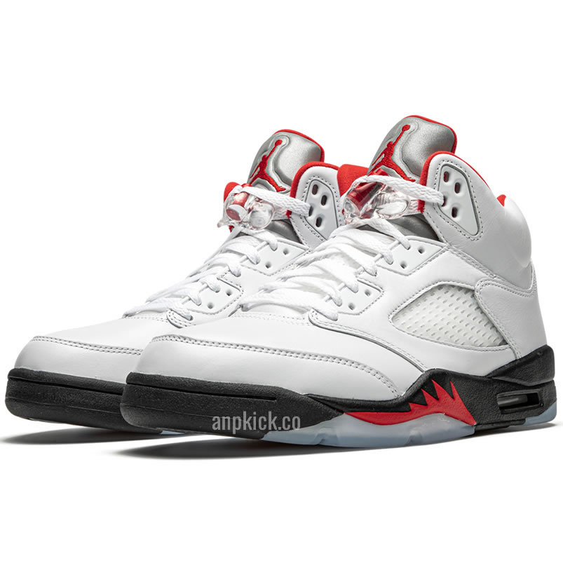 Air Jordan 5 Fire Red 3m 2020 Silver Tongue Og Da1911 102 (2) - newkick.cc