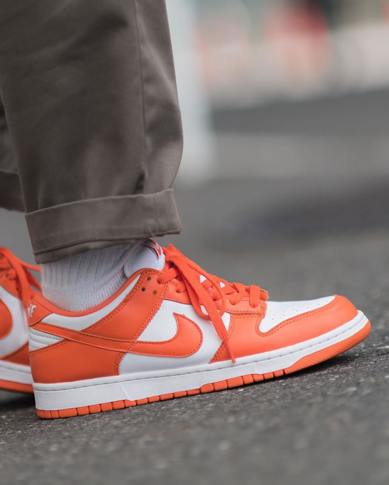 Nike Sb Dunk Low Sp Syracuse Orange Blaze Cu1726 101 On Feet (12) - newkick.cc