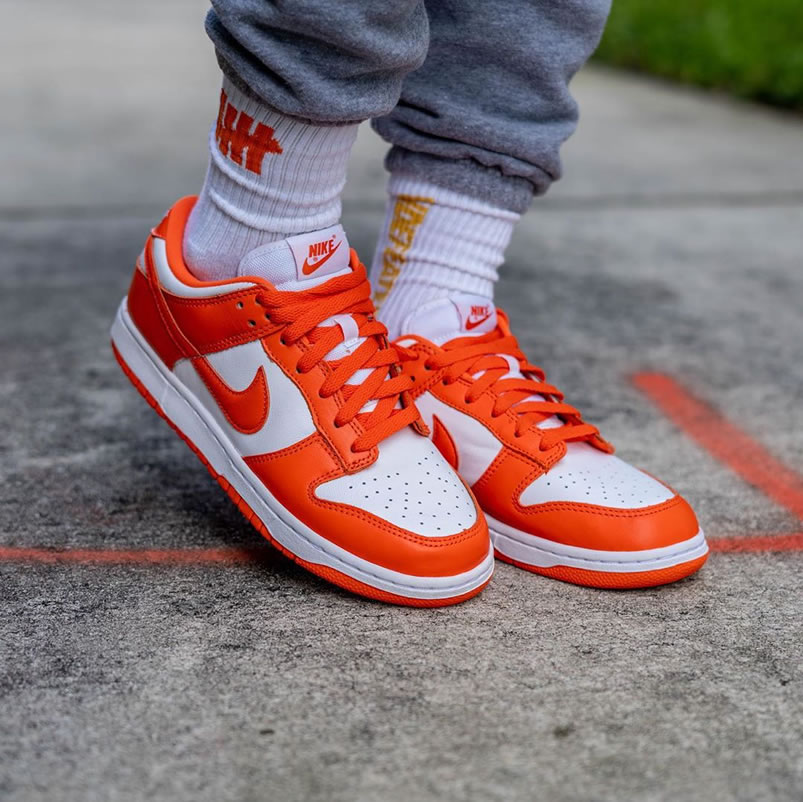 Nike Sb Dunk Low Sp Syracuse Orange Blaze Cu1726 101 On Feet (6) - newkick.cc