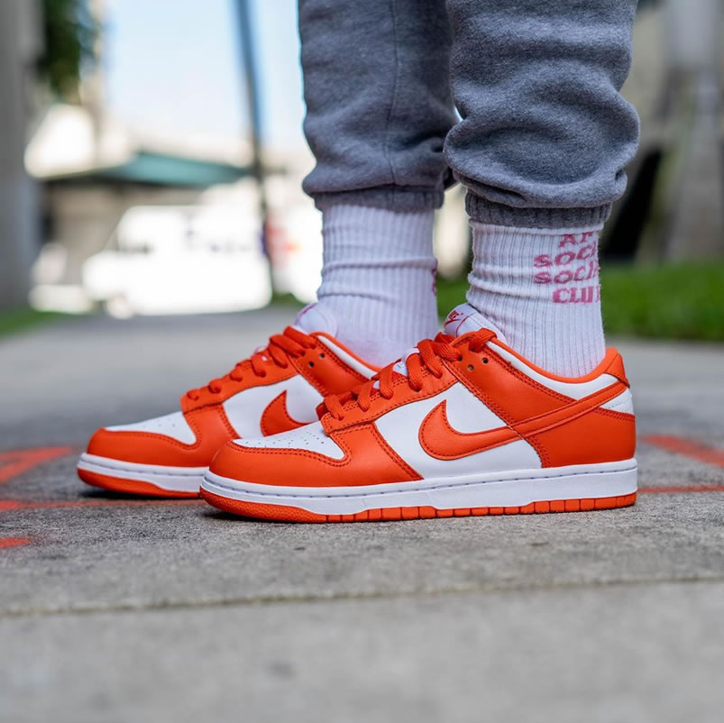 Nike Sb Dunk Low Sp Syracuse Orange Blaze Cu1726 101 On Feet (9) - newkick.cc