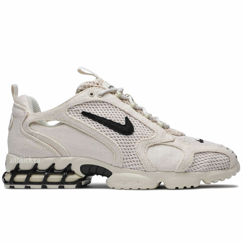 Stussy Nike Air Zoom Spiridon Caged 2 Fossil Cq5486 200 Release Date (2) - newkick.cc