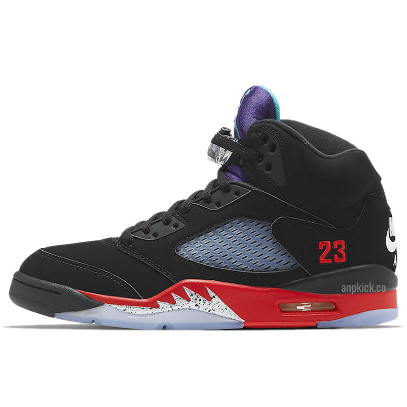 Air Jordan 5 Top 3 Black Fire Red New Release Date Cz1786 001 (1) - newkick.cc