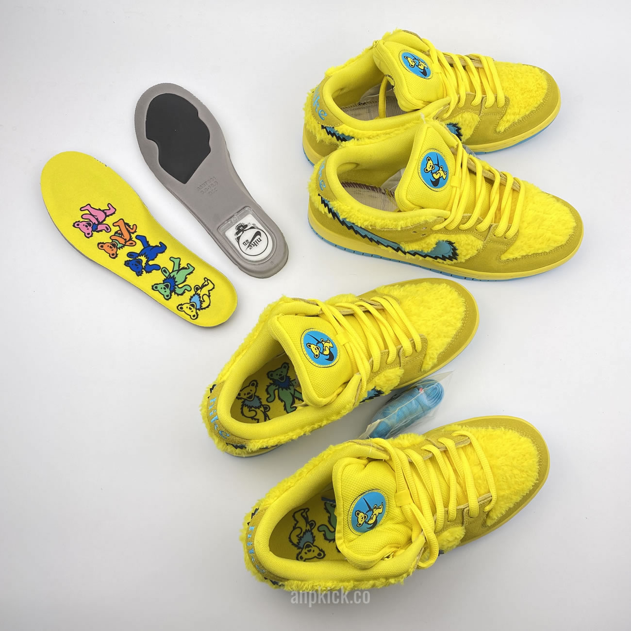 Grateful Dead Bears Nike Sb Dunk Low Yellow Bear Cj5378 700 (8) - newkick.cc