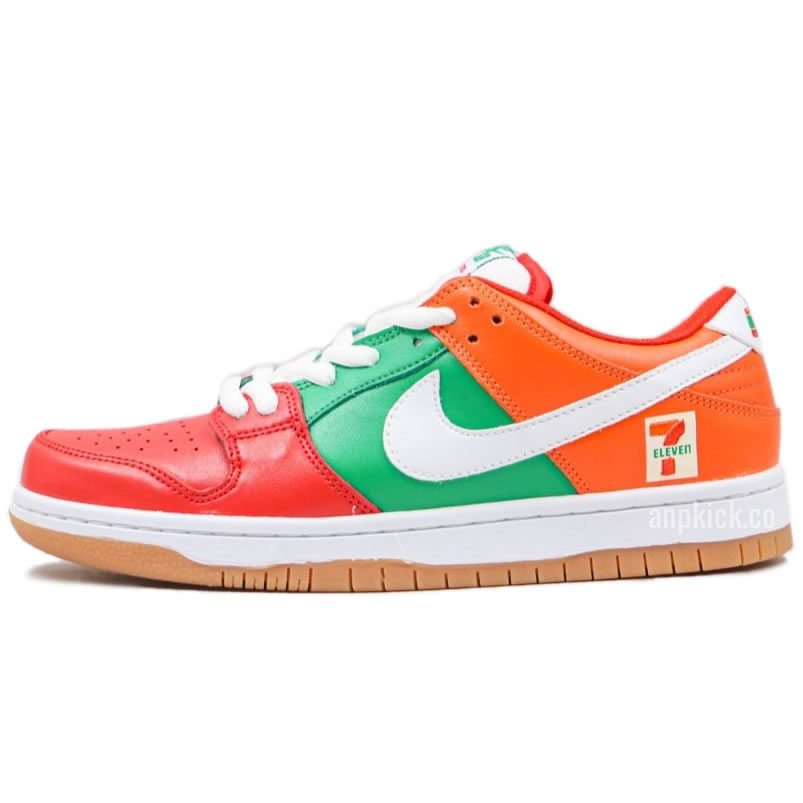 Nike Sb Dunk Low 7 Eleven Red Orange Green Skateboarding Shoes Cz5130 600 (1) - newkick.cc