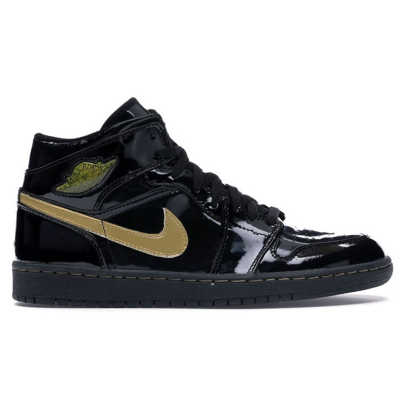 Air Jordan 1 High Og Black Gold Patent Leather New Release Date 555088 032 (8) - newkick.cc