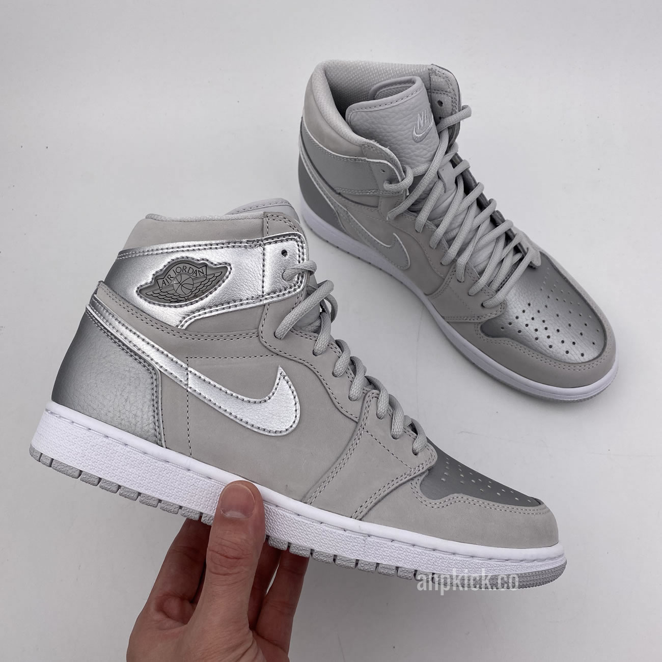 Air Jordan 1 Japan Exclusive Metallic Silver Neutral Grey 2001 2020 Dc1788 029 (13) - newkick.cc