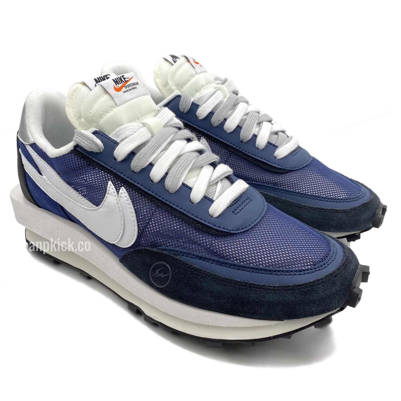 Sacai Fragment Design Nike Lvd Waffle Daybreak Grid Navy Blue Black Bv0073 008 (2) - newkick.cc