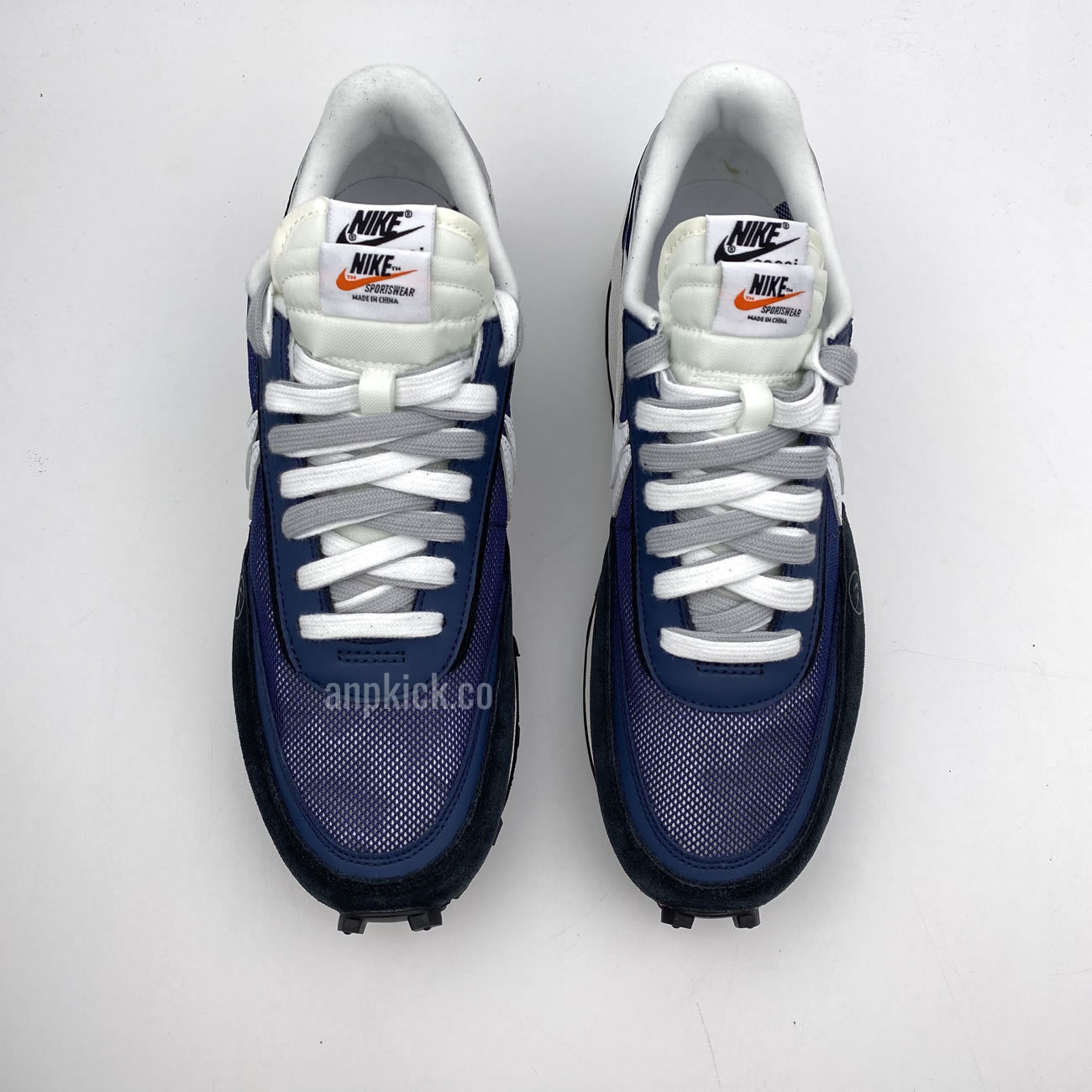 Sacai Fragment Design Nike Lvd Waffle Daybreak Grid Navy Blue Black Bv0073 008 (4) - newkick.cc