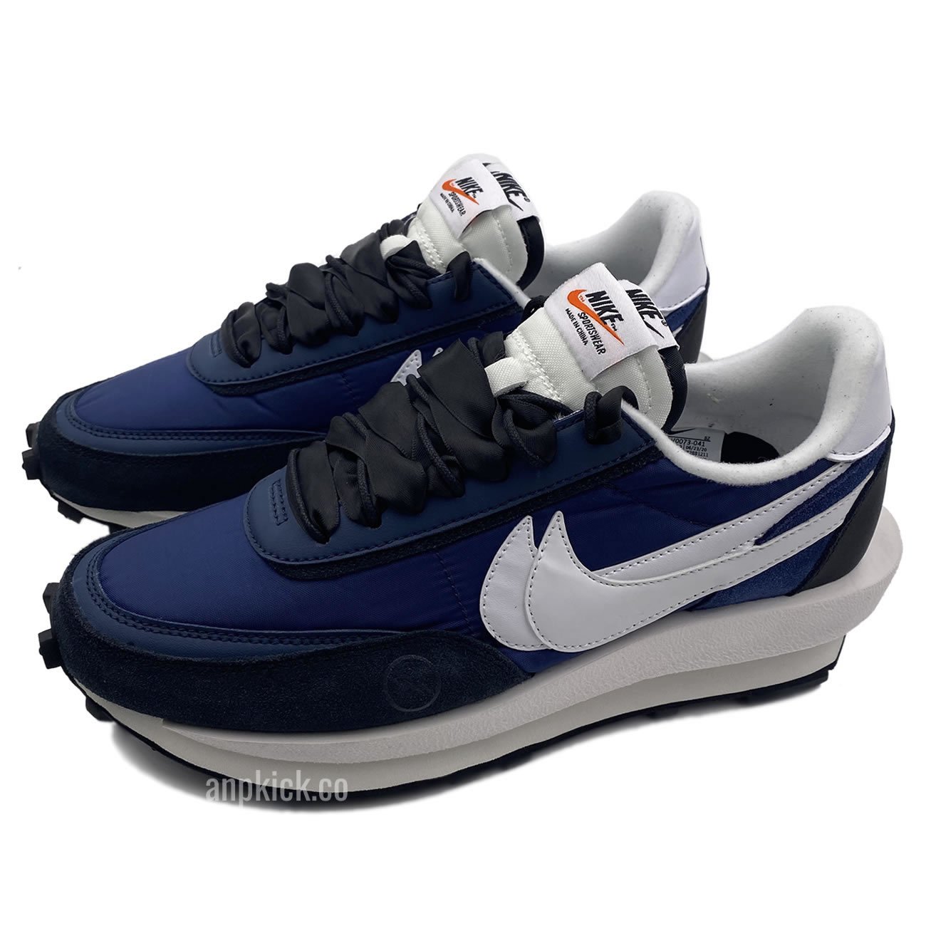 Sacai Fragment Design Nike Lvd Waffle Daybreak Navy Blue Black Bv0073 041 (2) - newkick.cc