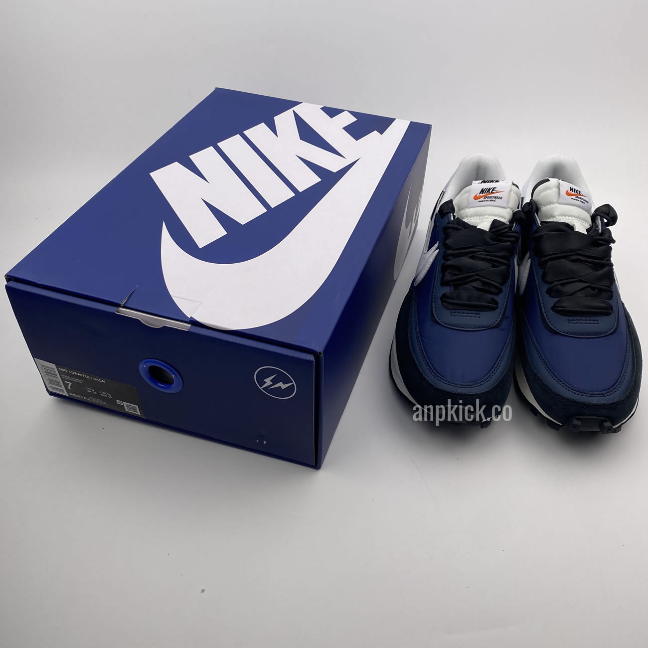 Sacai Fragment Design Nike Lvd Waffle Daybreak Navy Blue Black Bv0073 041 (8) - newkick.cc