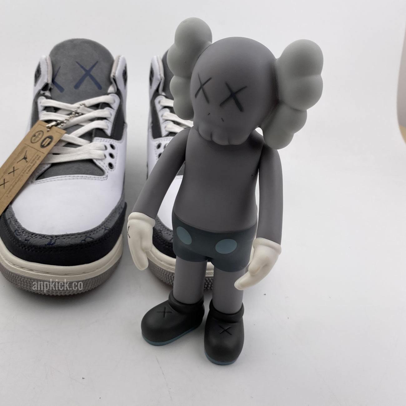 Kaws Air Jordan 3 Fresh Water White Light Grey New Release For Sale (10) - newkick.cc