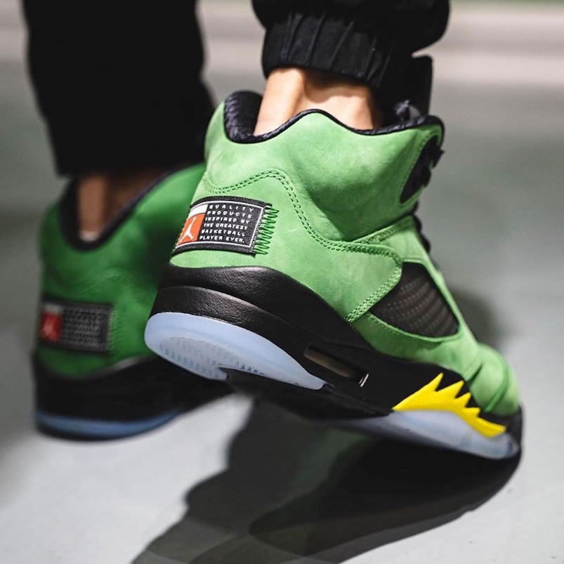 Air Jordan 5 Oregon Ducks Elevate 2020 On Feet Ck6631 307 (3) - newkick.cc