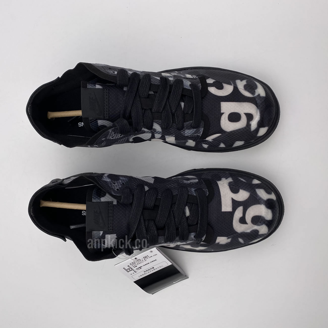 Comme Des Garcons Cdg Nike Dunk Low Black Cz2675 001 (5) - newkick.cc