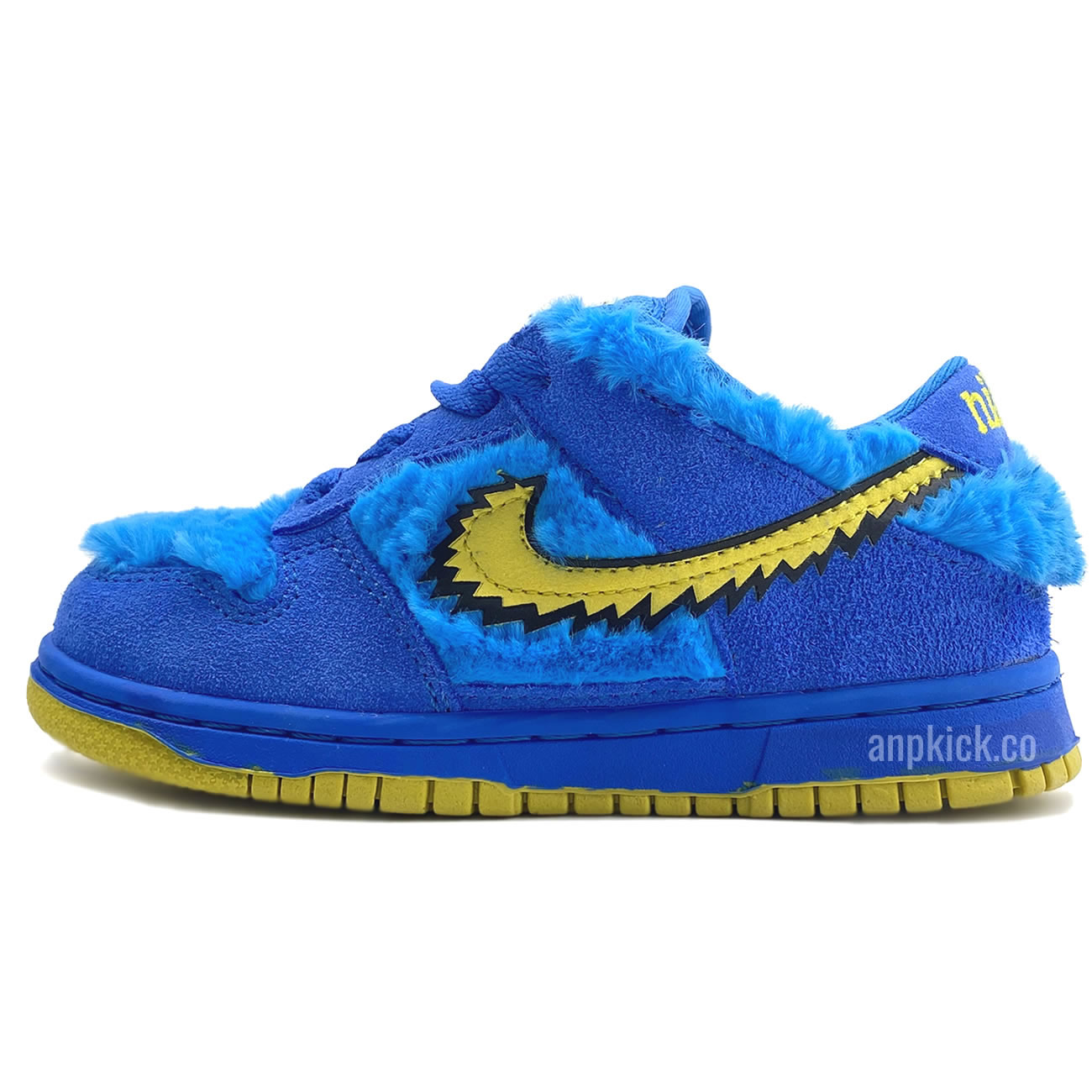 Kids Childrens Grateful Dead Bears Nike Sb Dunk Low Blue Bear Cu1727 105 (1) - newkick.cc