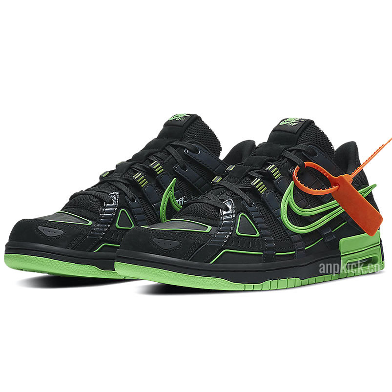 Off White Nike Air Rubber Dunk Green Strike Release Date Cu6015 001 (3) - newkick.cc