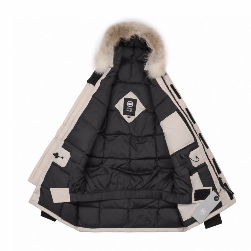 08 Canada Goose 19fw Expedition 4660ma Down Jacket Coat Cream White (3) - newkick.cc