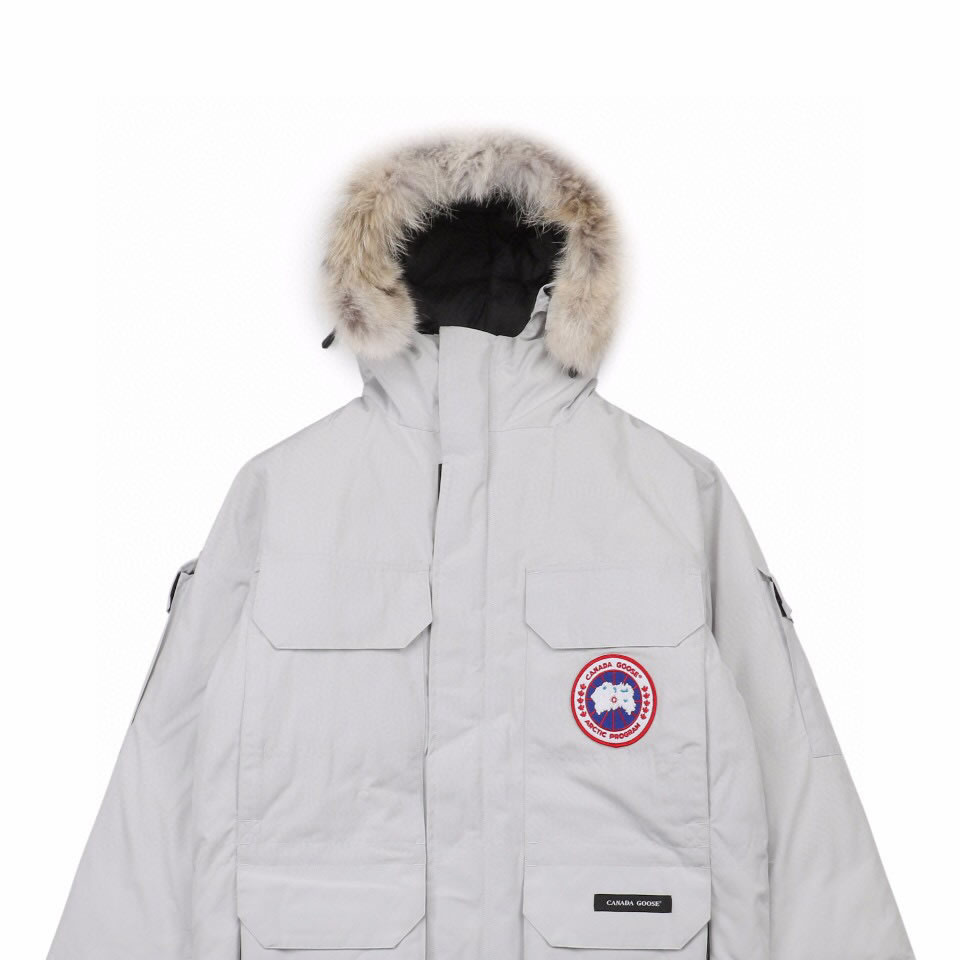 08 Canada Goose 19fw Expedition 4660ma Down Jacket Coat Silver White (4) - newkick.cc