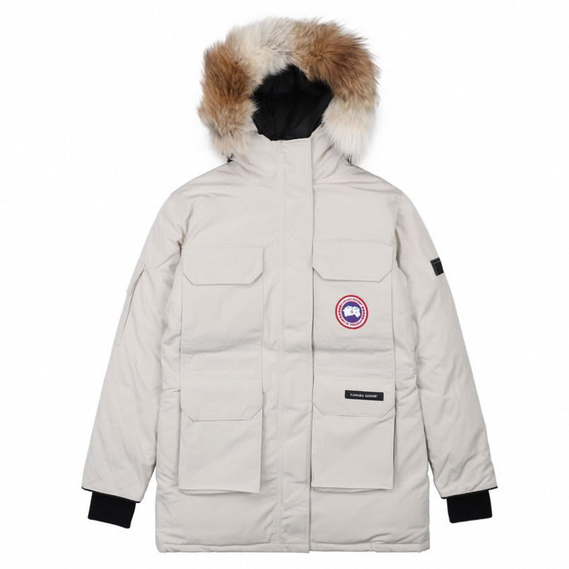 09 Canada Goose 19fw Expedition 4660la Down Jacket Coat Cream White (1) - newkick.cc