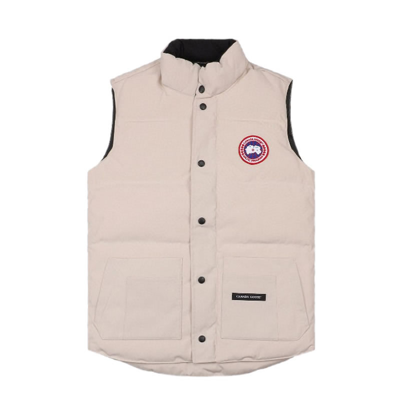 Canada Goose 4154m Freestyle Crew Vest Cream White (1) - newkick.cc