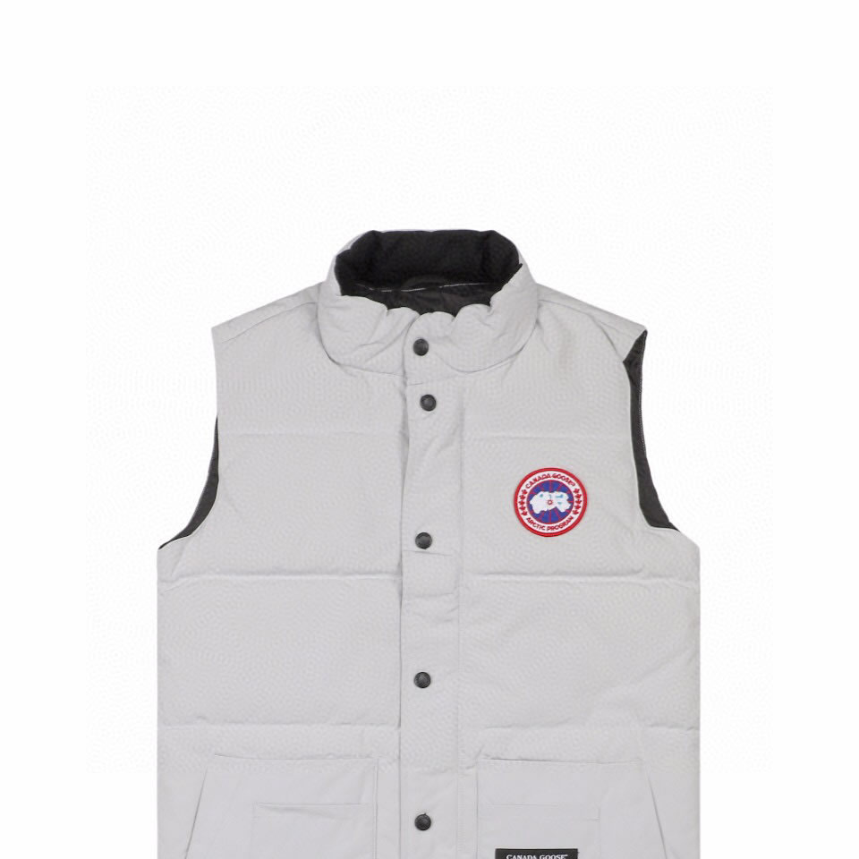 Canada Goose 4154m Freestyle Crew Vest Silver White (3) - newkick.cc