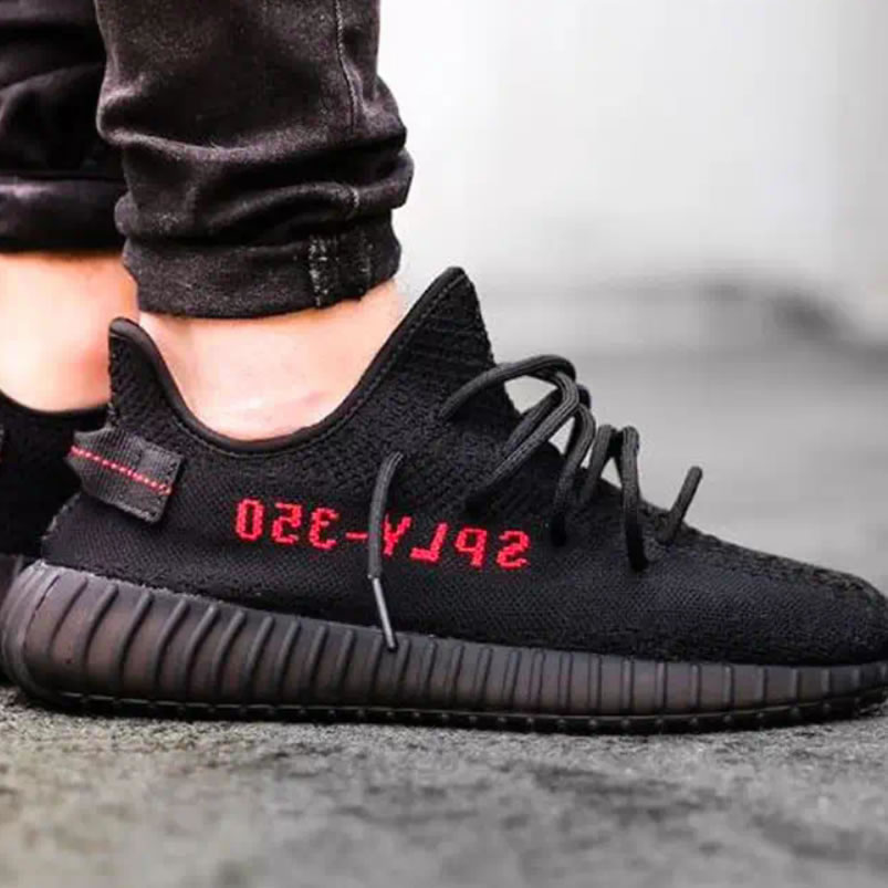 Yeezy Boost 350 V2 Bred Black Red 2020 On Feet Cp9652 (3) - newkick.cc