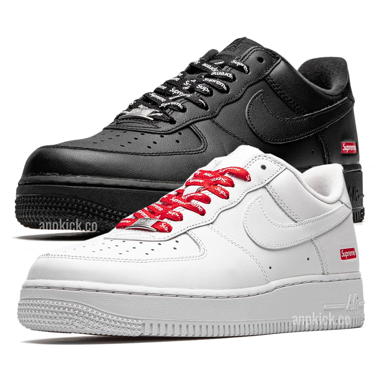 Air Force 1 Low Supreme White Cu9225 100 Black Cu9225 001 - newkick.cc