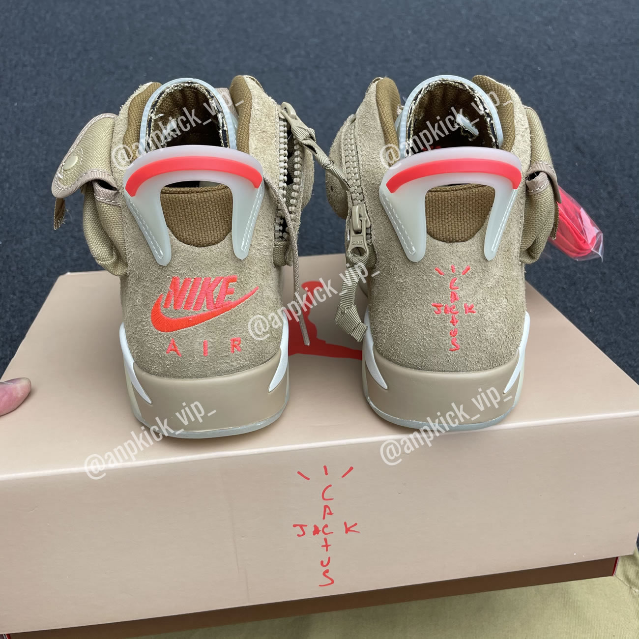 Anpkick Travis Scott Air Jordan 6 Retro British Khaki Dh0690 200 (12) - newkick.cc