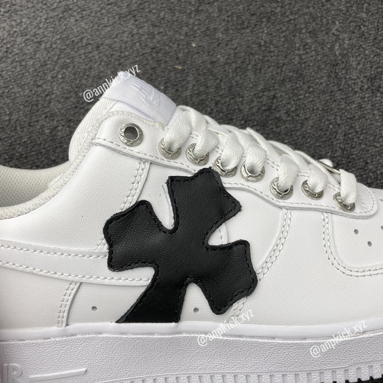 Nike Air Force One Af1 Chrome Hearts Custom Diy 315122 111 (5) - newkick.cc