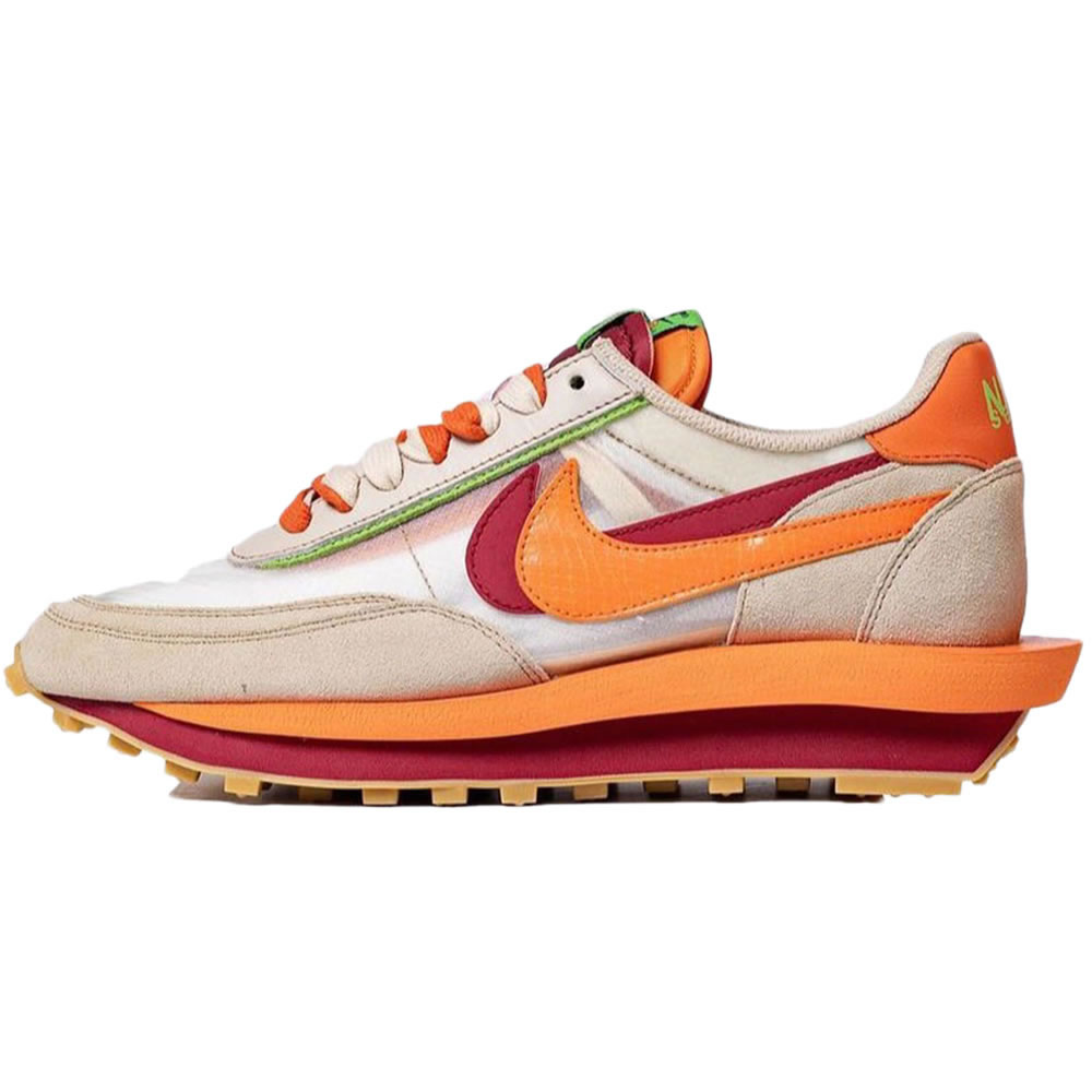 Clot Sacai Nike Ldwaffle Net Orange Blaze Shoes Dh1347 100 (1) - newkick.cc