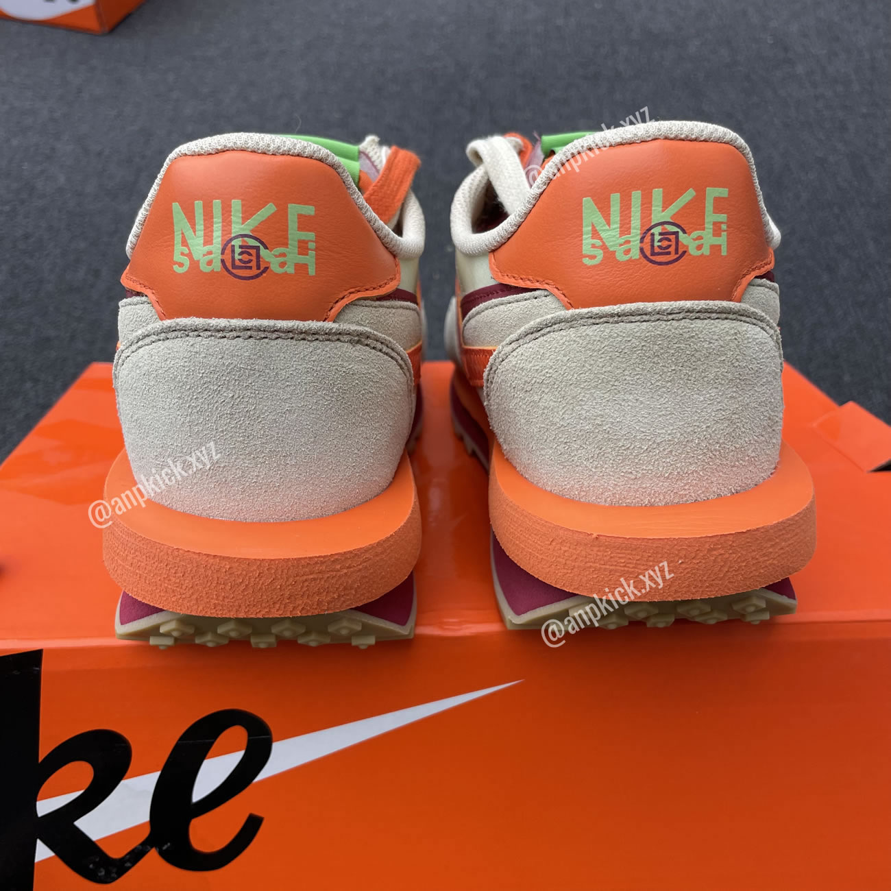 Clot Sacai Nike Ldwaffle Net Orange Blaze Shoes Dh1347 100 (9) - newkick.cc