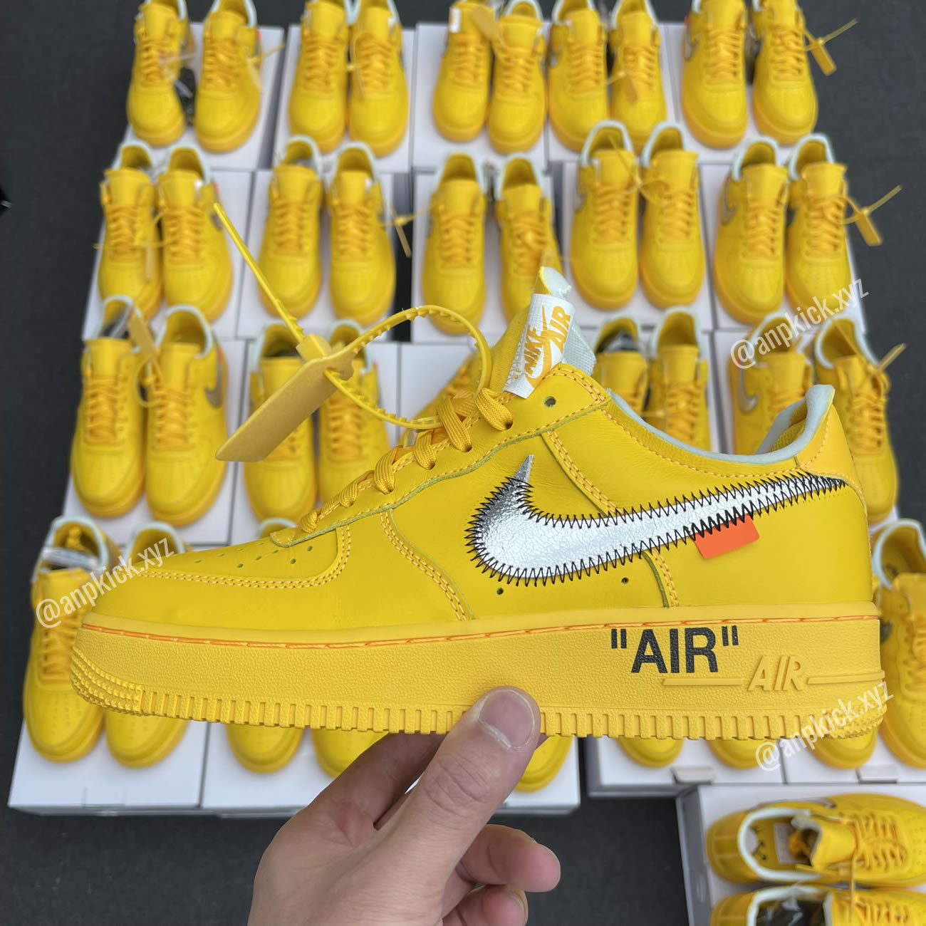 Off White Nike Air Force 1 University Gold Anpkick Dd1876 700 (1) - newkick.cc