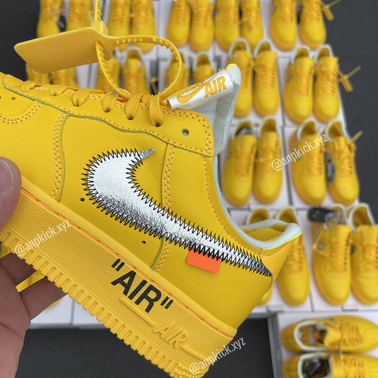 Off White Nike Air Force 1 University Gold Anpkick Dd1876 700 (3) - newkick.cc