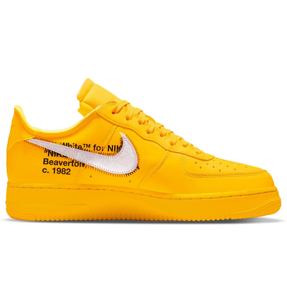 Off White Nike Air Force 1 University Gold Dd1876 700 (2) - newkick.cc