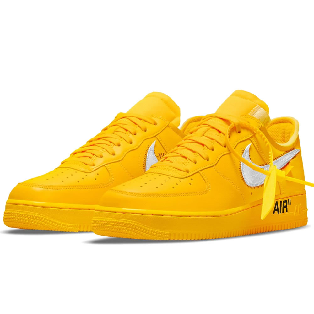 Off White Nike Air Force 1 University Gold Dd1876 700 (3) - newkick.cc