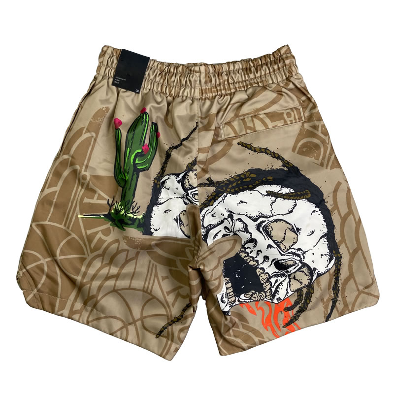 Travis Scott Cactus Jack Jordan Pool Short Khaki (2) - newkick.cc