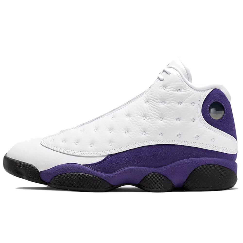 Air Jordan 13 Lakers White Black Court Purple University Gold 414571 105 (1) - newkick.cc