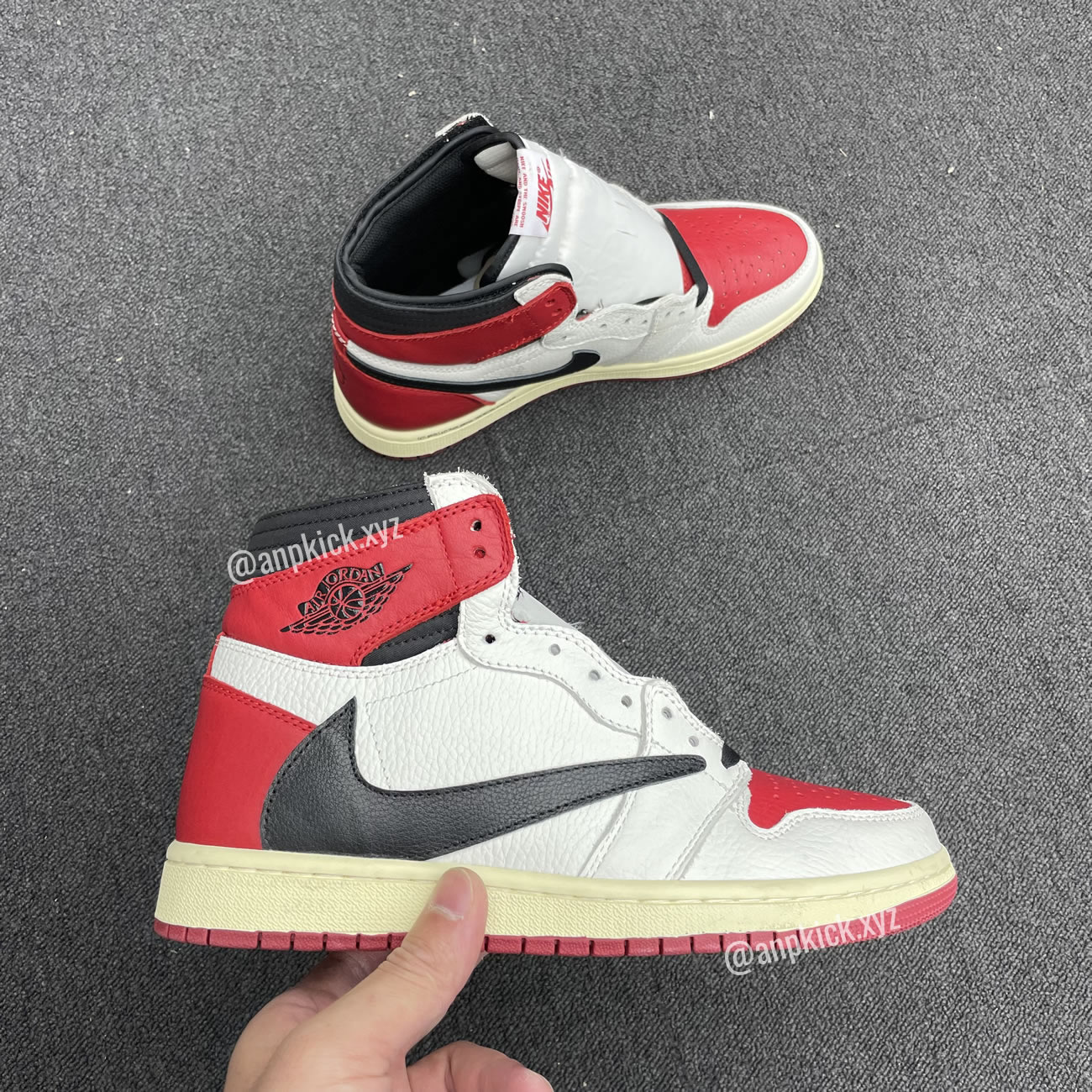 Travis Scott Air Jordan 1 High Og Sp White Red Black Fragment Anpkick Custom Making (1) - newkick.cc