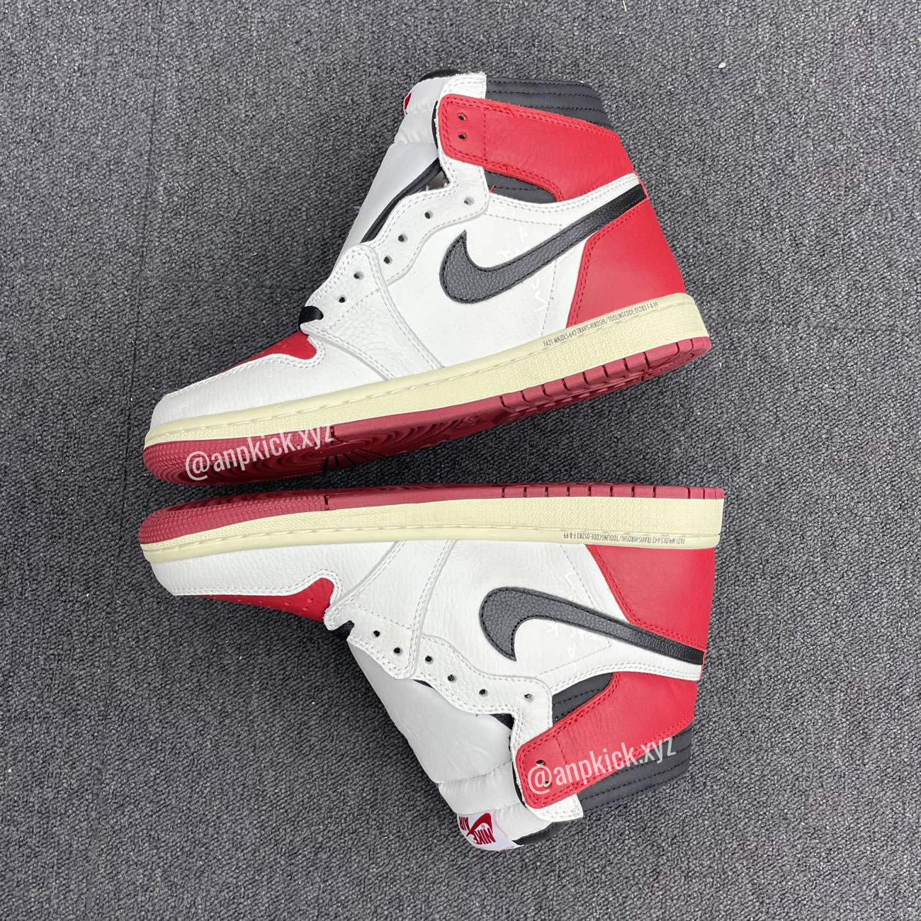 Travis Scott Air Jordan 1 High Og Sp White Red Black Fragment Anpkick Custom Making (4) - newkick.cc