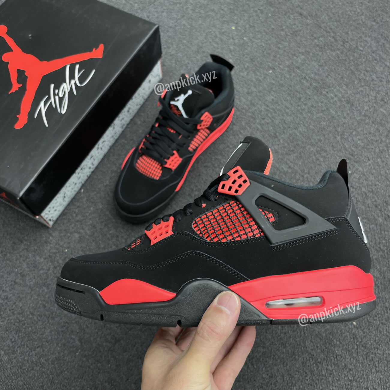 Air Jordan 4 Red Thunder Black White Red Ct8527 016 (2) - newkick.cc