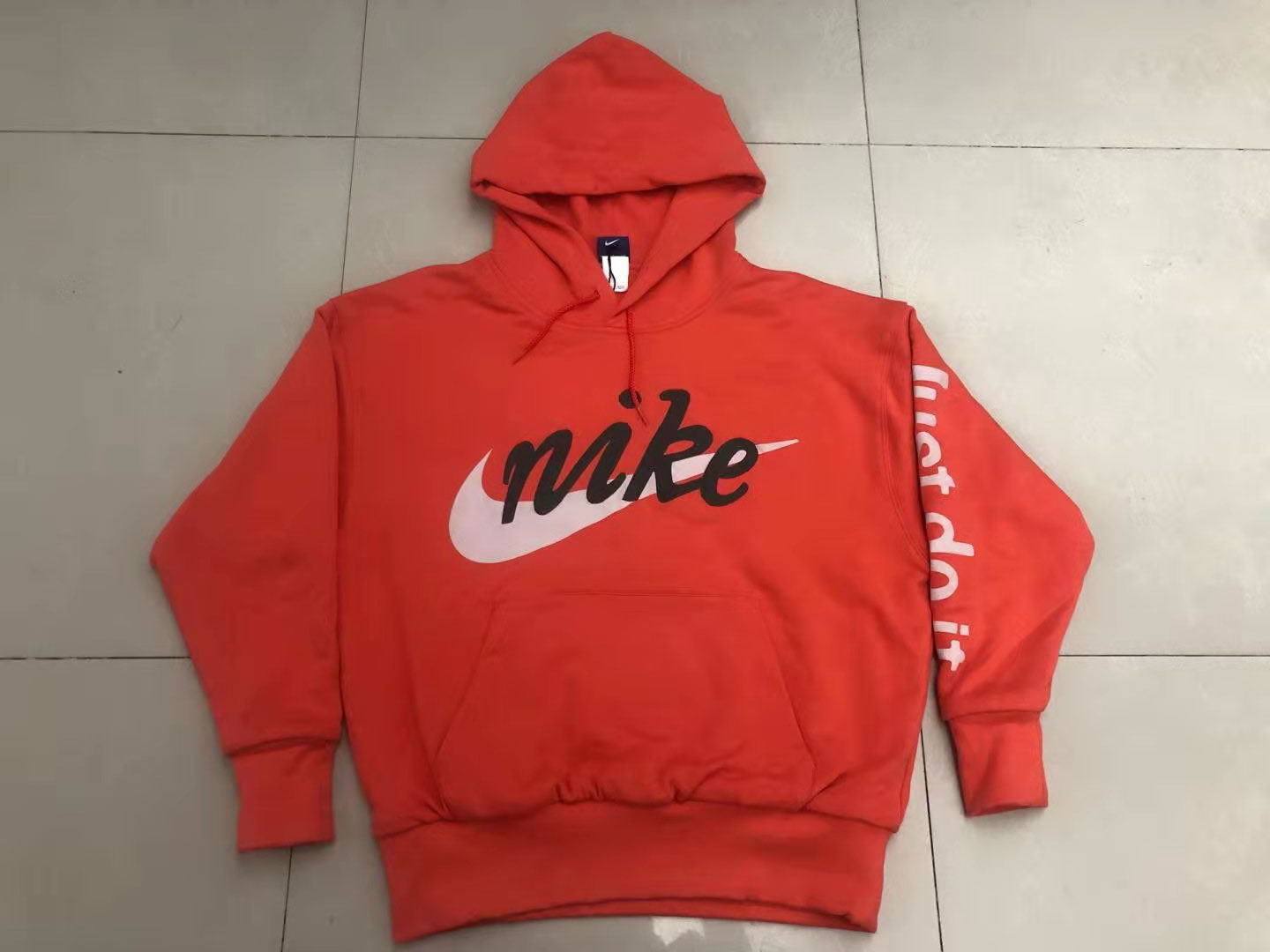 Nike Just Do It Hoodie Orange (2) - newkick.cc