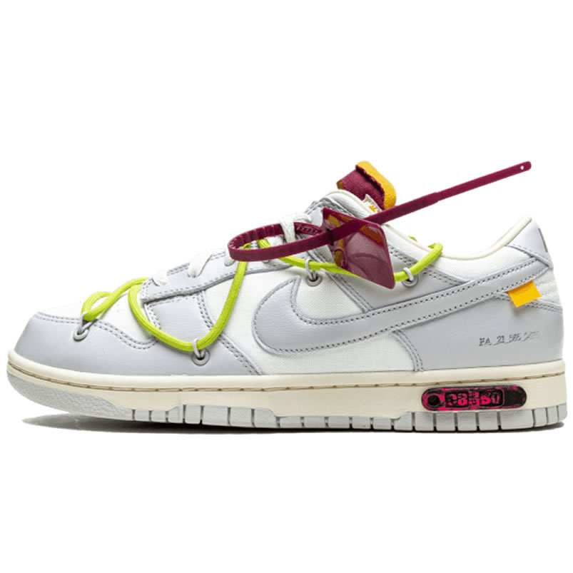 Off White Nike Sb Dunk Low The 08 Of 50 Grey White Yellow Dm1602 106 (1) - newkick.cc