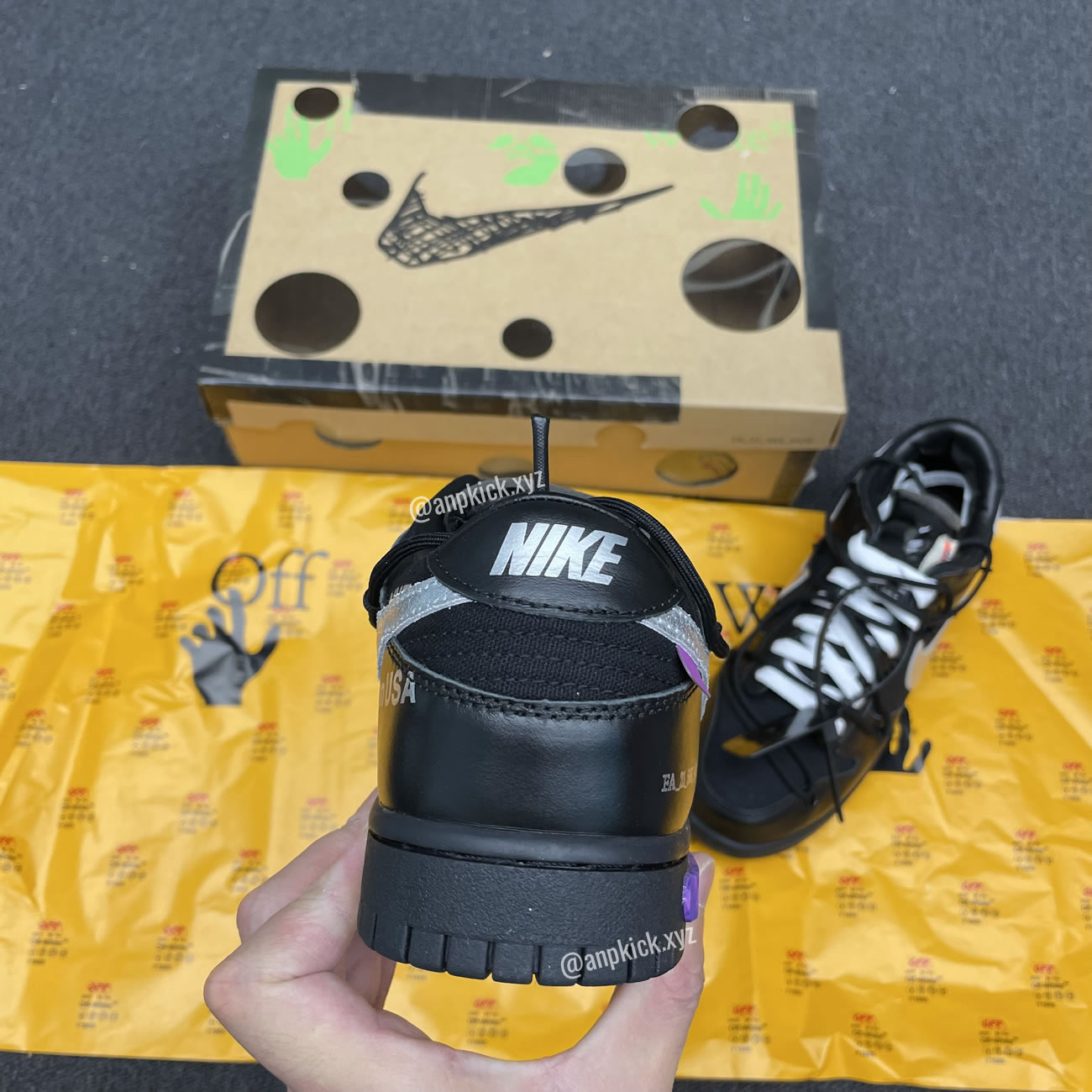 Off White Nike Sb Dunk Low The 50 Black Silver Dm1602 001 (4) - newkick.cc