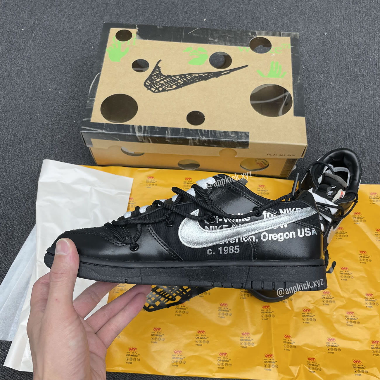 Off White Nike Sb Dunk Low The 50 Black Silver Dm1602 001 (6) - newkick.cc